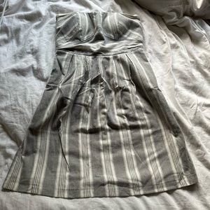 Strapless linen dress size 8